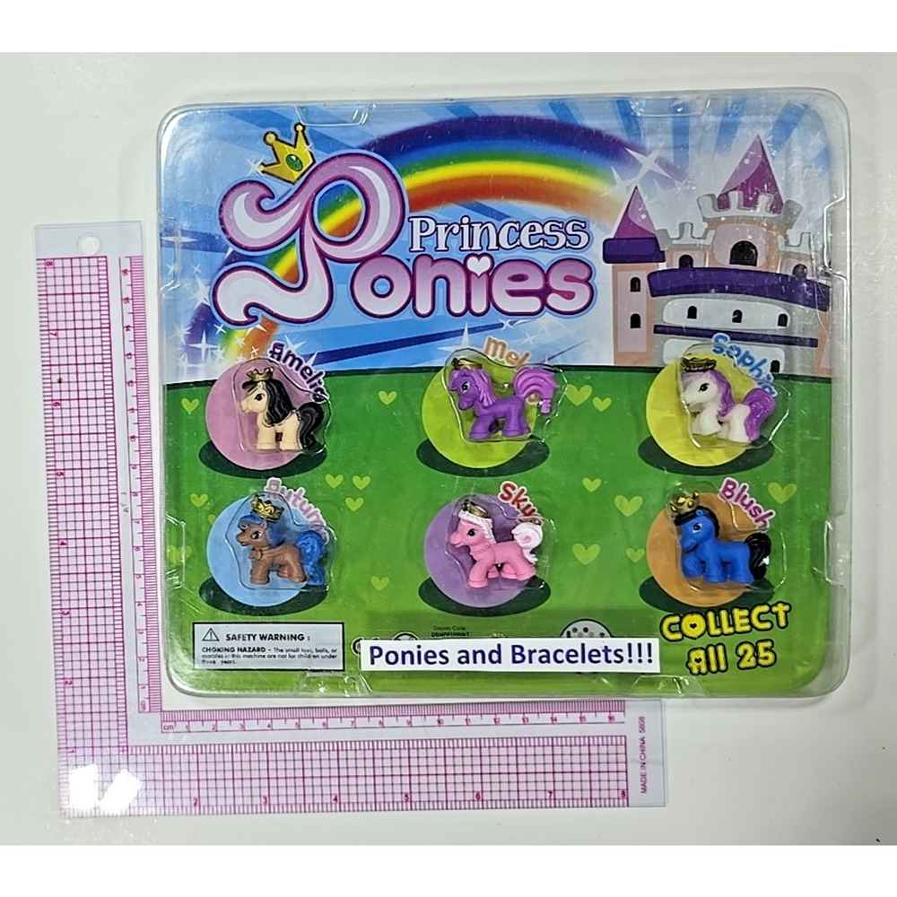 Vintage Vending Display‎ Board Princess Ponies 0553